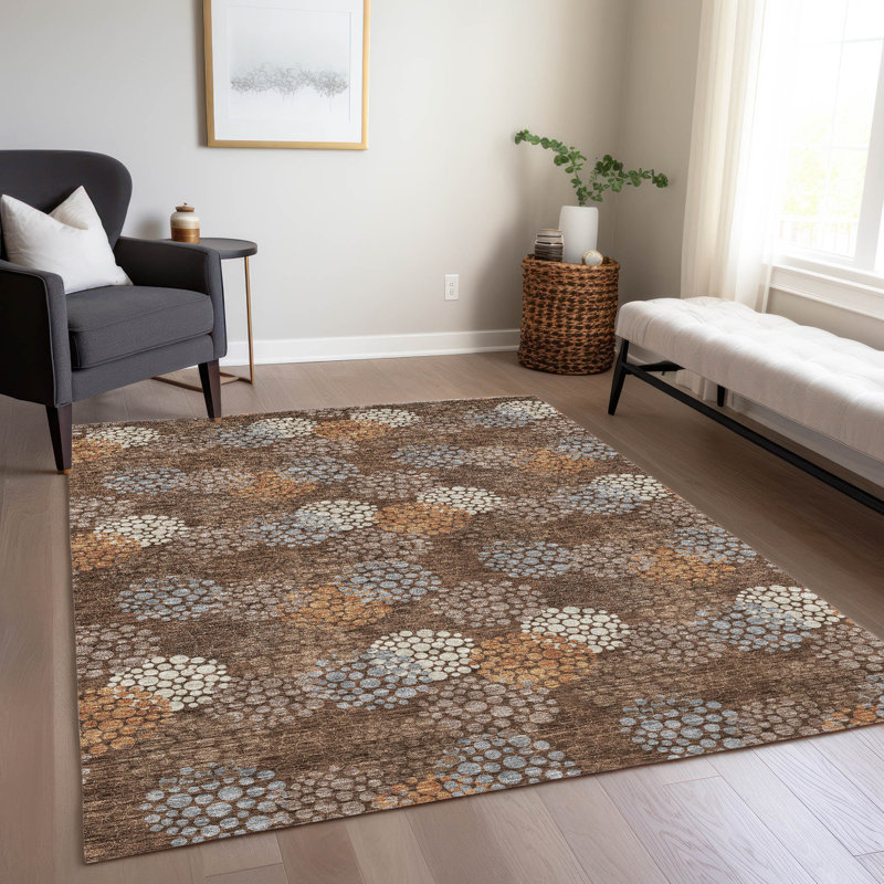 Tapis intérieur / extérieur Maliana, Rectangle 2 pi 6 po x 3 pi 10 po
