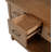Mayfair 3-Piece Kitchen Island With Extension Table Dark Oak