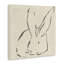 "Minimal Bunny Outline", art mural par June Erica Vess-814439692
