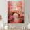«Pink Brown Spring Bridge of Dreams Blooms IV», reproduction d'art mural
