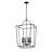 6 - Light Matte Black Lantern Pendant