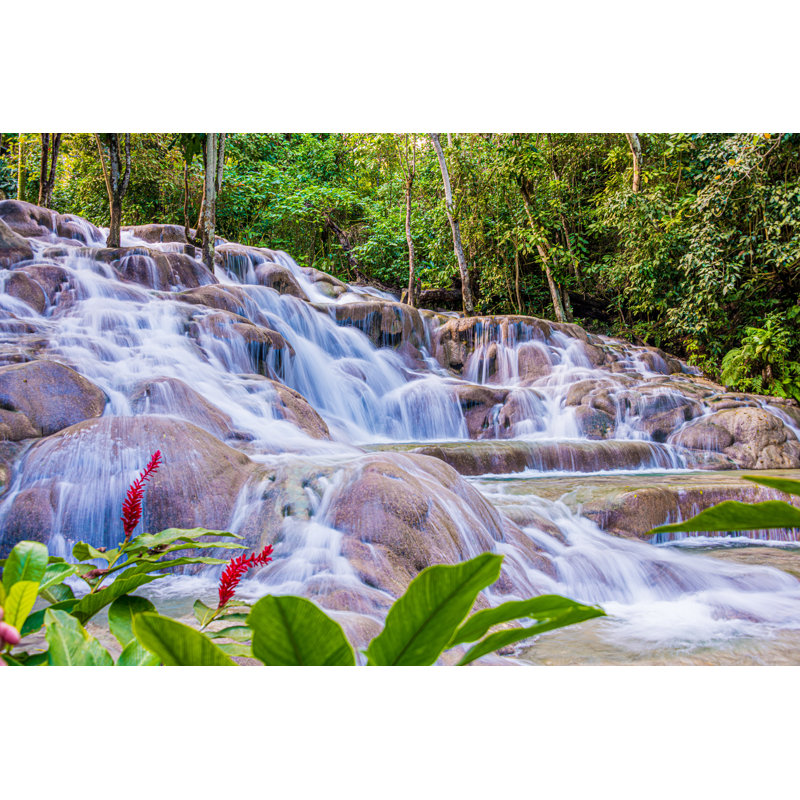 Amesville Dunn's River Falls - Wrapped Canvas Print, 30cm H x 46cm W x 3.8cm D