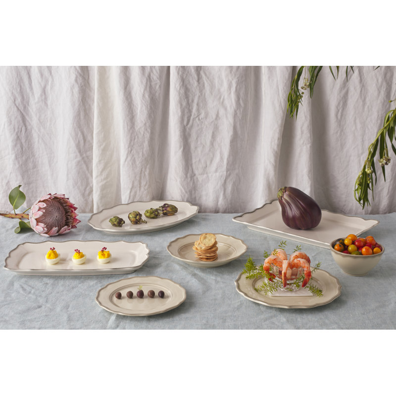 Sylvia Oval Platter 15,5'', Rectangle 11" W x 15.4" L