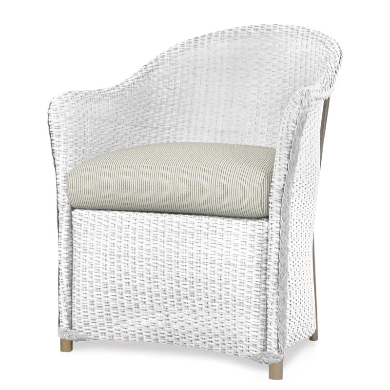 Weekend Retreat Outdoor Dining Armchair, White, Serene Spa