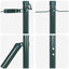 vidaXL Fence Post 13 pcs Green Steel-113477395-113477402