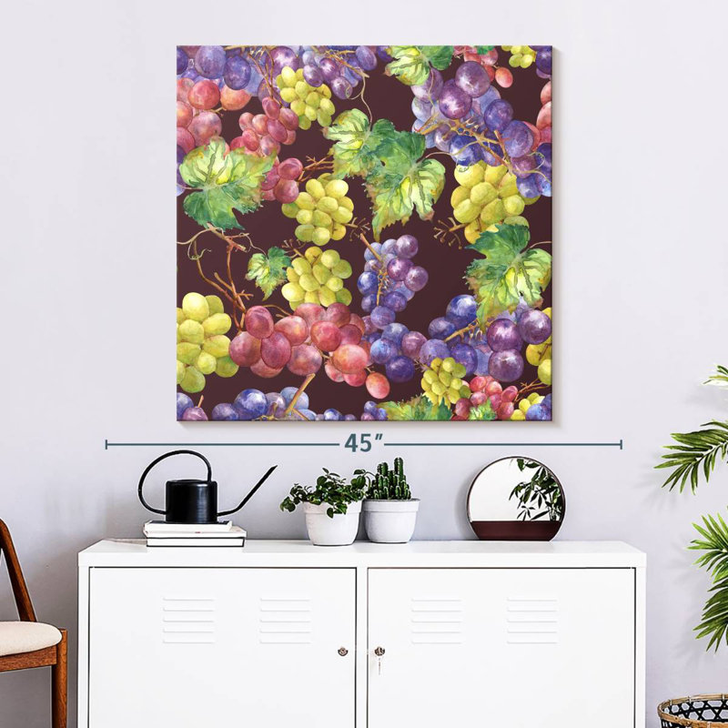 Yarlin Grapes, 33" H x 33" W