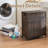 Large Rolling Laundry Hamper With Lid And 3 Sections, Handwoven Rattan Design With 6 Removable Liners & 3 Mesh Bags, Easy-Move Wheels For Bedroom, Bathroom, Or Laundry Room
