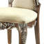 Chaise d'appoint avec garniture cloutée (ensemble de 2)