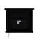 31.5'' W Small Electric Fireplace with Silver Mirrored Mantel, Crushed Diamonds inlay
