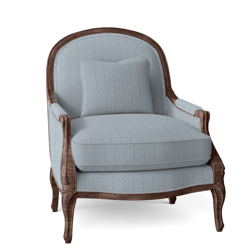 Fauteuil l 33,5 po Adair, Perigold Posh Sky, Noyers