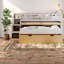 Lits multifonctionnels avec rangement, loft moderne en bois aggloméré pour petites pièces