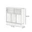 Petite armoire d'appoint en verre sur pied