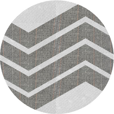 Tapis gris à chevrons Antroy