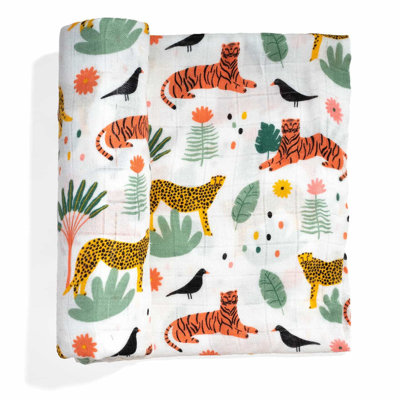In the Jungle Rayon From Bamboo Swaddle Blanket