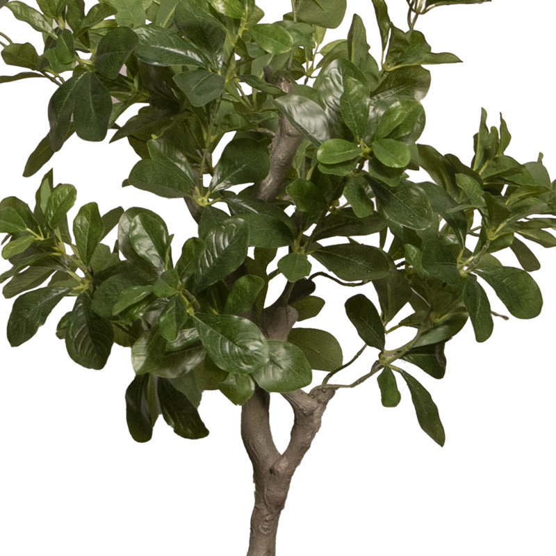 Arbre tung artificiel 44,08 po en pot, Noir