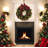 Holiday Front Door Wreath with Berries, Ornaments and Pinecones
