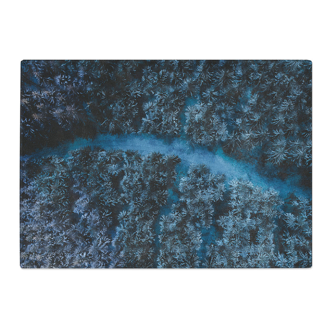 Tempered Glass Walking Through the Forest Painting Chopping Board