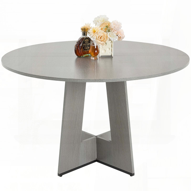 Table de salle à manger 47 "pour 4 à 6 personnes - Gris