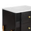 Table de chevet moderne avec 2 tiroirs de rangement (table de chevet incluse seulement)-513459262