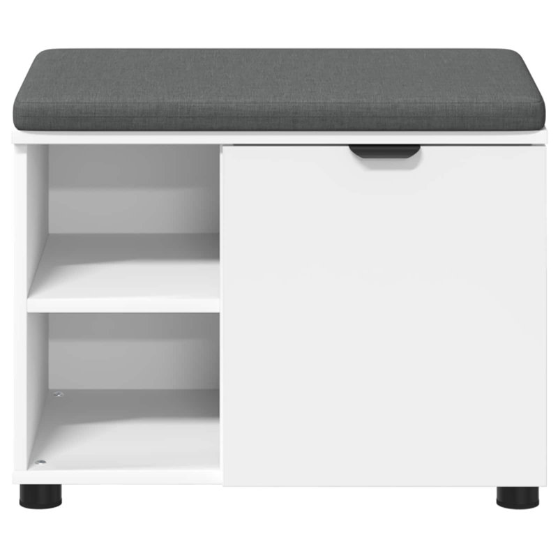 Storage Bench, White, 46cm H x 60cm W x 38cm D