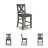 Thyler 6 - Person Four Leg Dining Set