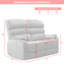 Blanche 2 Seater Electric Reclining Sofa