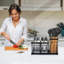Porte-ustensiles de cuisine en acier inoxydable avec base de drainage, organisateur de grande capacité avec séparateur amovible pour le rangement sur le comptoir