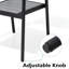 Chaise de salle à manger d'extérieur empilable A aluminium-191152909