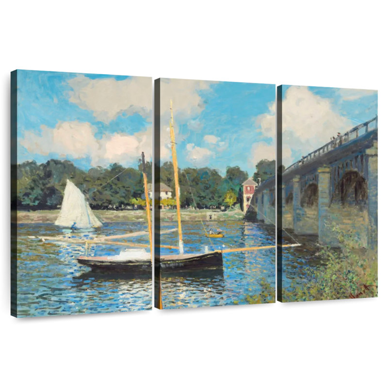 Nicci, le pont à Argenteuil, 1874, H 32 po x l 50 po