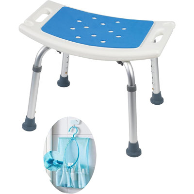 Aayza 20'' W Metal Shower Bench