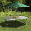 Morocco Rectangular Wood Folding Outdoor Camping Table With Umbrella Hole , 150cm cm W 60cm cm D