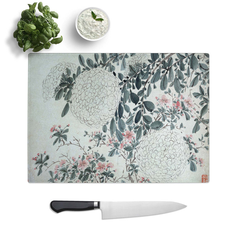 Glass Garden Flowers Vol.3 by Chen Daofu Chopping Board, 28.5 cm W x 20 cm L