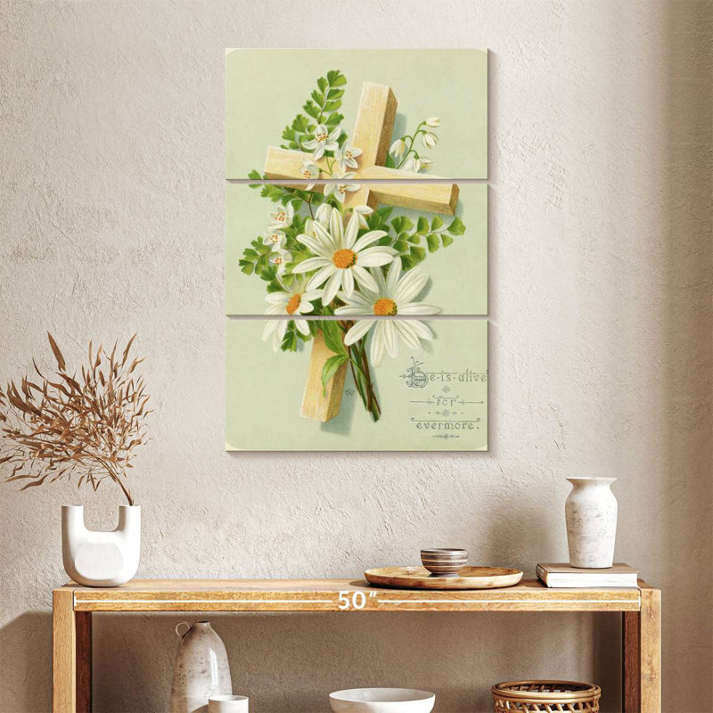 Adella Easter Card Cross, 38" H x 24" W