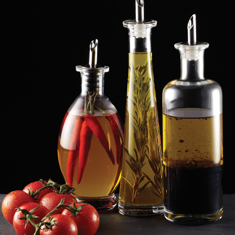 World of Flavours Italian 400ml Bellied Single Oil/Vinegar Cruet