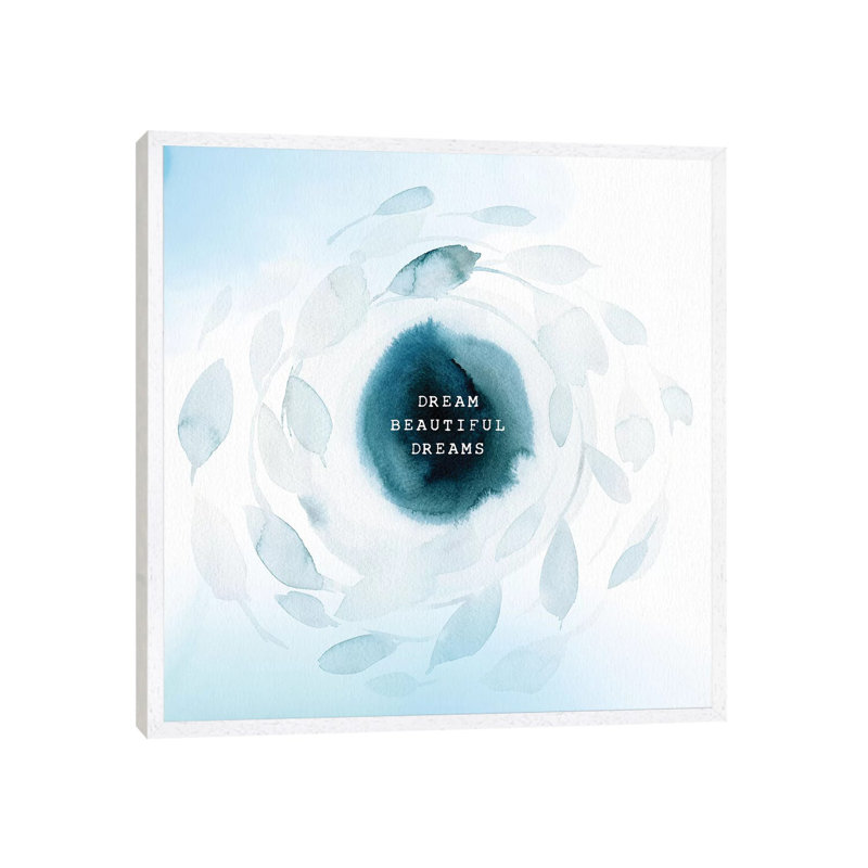 Dream Beautiful Dreams by Stephanie Ryan - Painting on Canvas, 66.04cm H x 66.04cm W x 3.81cm D, White Floater Framed