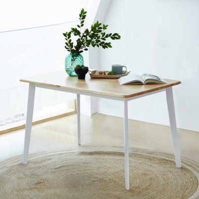 Glaskowski 47.2"L Mid-Century Modern Solidwood Dining Table