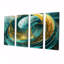 Nylah - art mural vagues 4 pièces-106424077