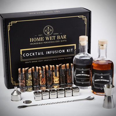 Speakeasy DIY Cocktail Infusion Kit, 15pc Mixology Set for Vodka, Gin, & Whiskey Lovers Latrevious