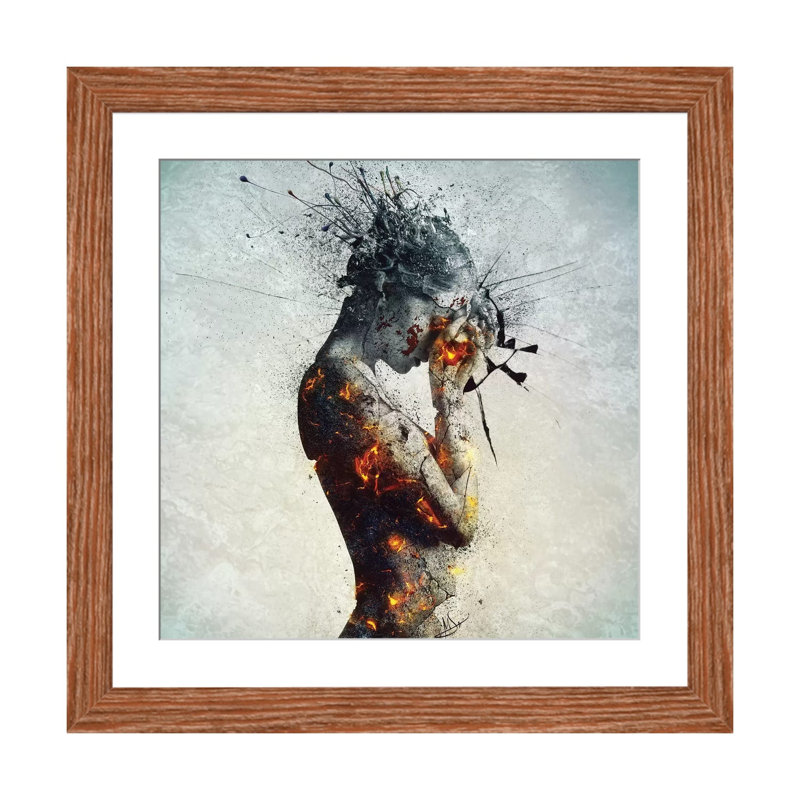 " Deliberation " by Mario Sanchez Nevado, Framed Print, 16" H x 16" W x 1" D, Classic Wood