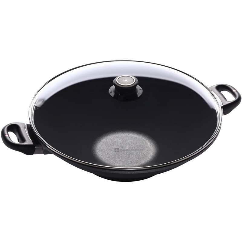 Swiss Diamond 14" Non-Stick Alumimum Wok with Lid