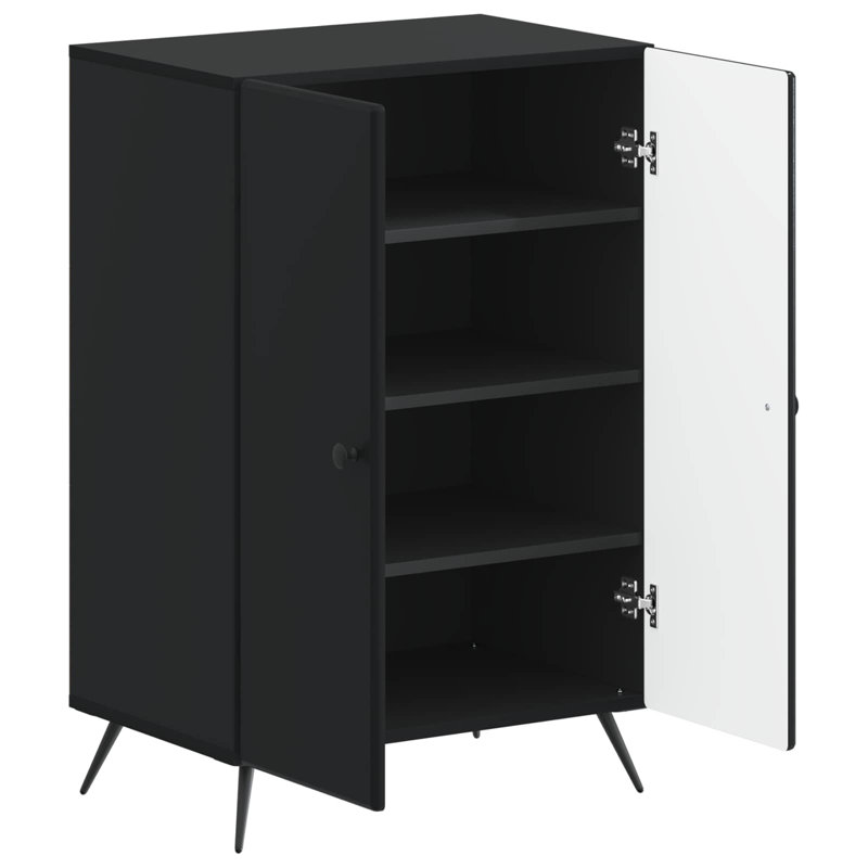 Shoe Storage, 90 cm H x 59.5 cm W x 39.5 cm D, Black