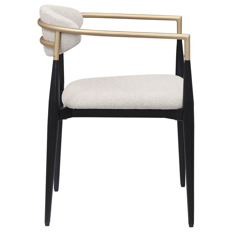 Chaise avec accoudoirs Somerville (ensemble de 2), Beige
