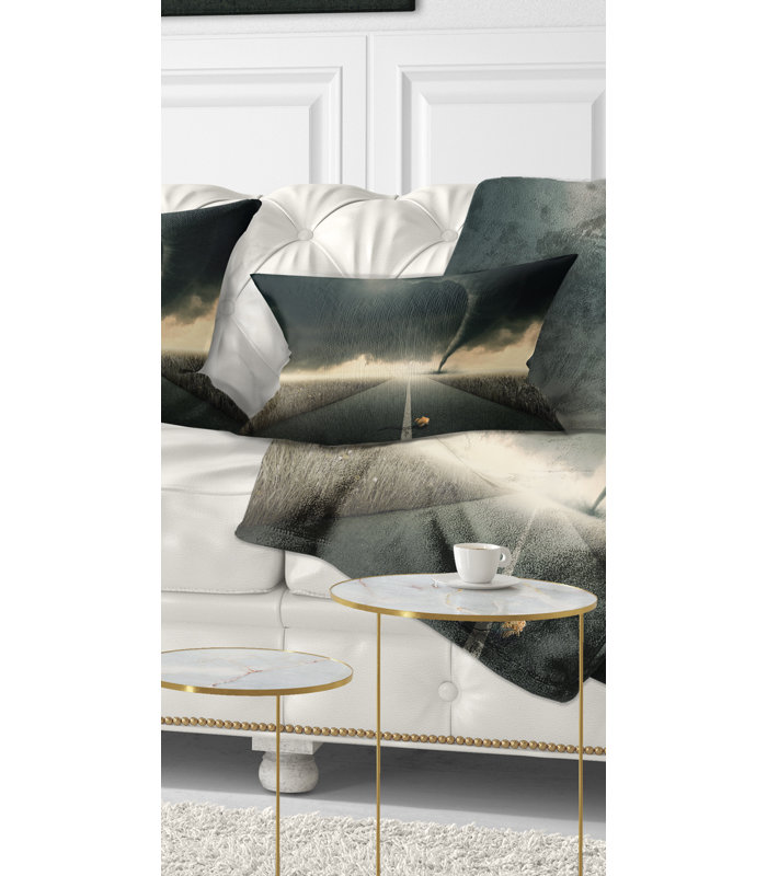 Coussin Rose on the Dark Road