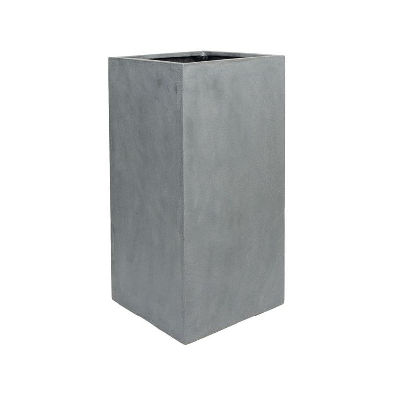 Pot à fleurs Eastvale FiberStone, Gris, H 31,5 po x l 15,75 po x p 15,75 po