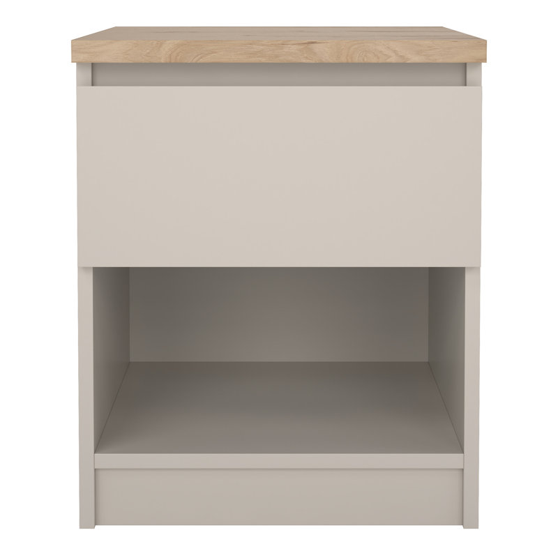 Takasha 49.5cm W Manufactured Wood Bedside Table