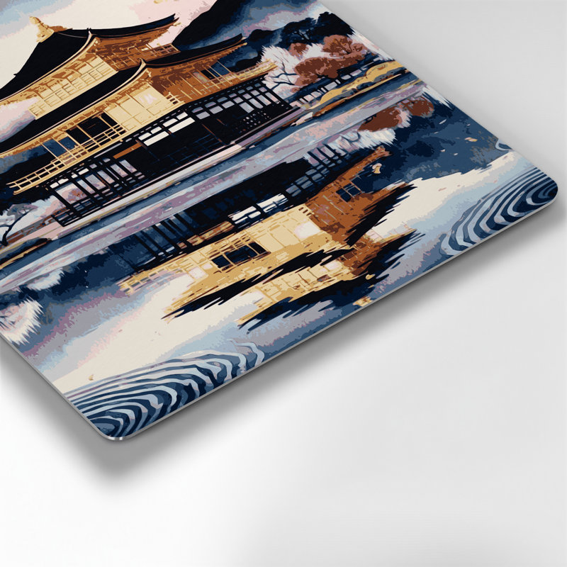 Art mural gris en villes, villes, Japon, H 12 po x l 12 po