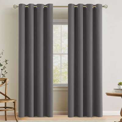 Rideaux obscurcissant pour la chambre à coucher Rideaux de 42 po / 52 po de large à isolation thermique et isolants de 100 po / 120 po / 180 po de long Rideaux obscurcissant pour la vie privée pour l'extérieur