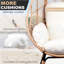 Fauteuil de patio modèle 4 avec coussin beige