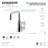 Kingston Brass Constantine Two-Handle 1-Hole Deck Mount Bathroom Faucet with Push Pop-Up-68833539
