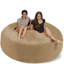 Fauteuil à billes - Fauteuil à billes rond rembourré en mousse à mémoire de forme avec housse amovible et lavable à la machine - Fauteuil à billes avec housse en microfibre douce - Plusieurs tailles et plusieurs tissus lavables à la machine-2127524628-2145937782